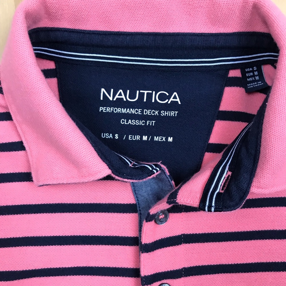 ❗️SOLD❗️Nautica Mens Striped Polo - Picture 2 of 4